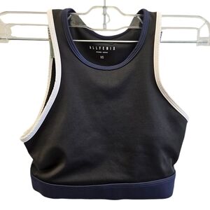 Allfenix Workout Gym Black Sports Bra Womens XS